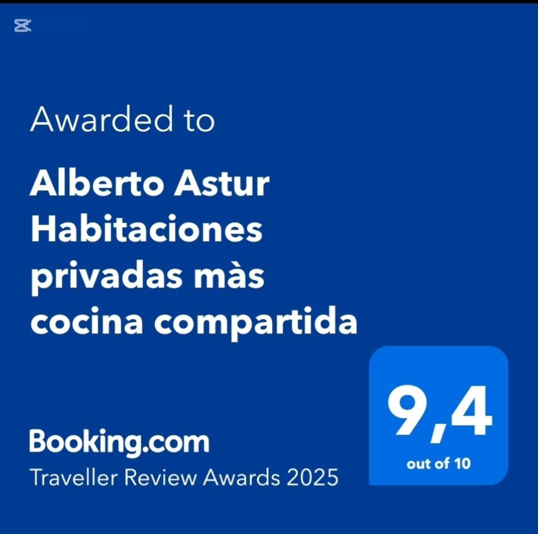 Alberto Astur Habitaciones Privadas Mas Cocina Compartida اوفيدو المظهر الخارجي الصورة
